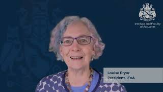 IFoA President Louise Pryor congratulates our August 2021 qualifiers