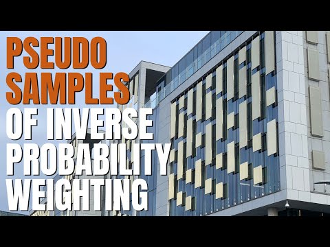 The inverse probability weighting creates pseudo populations