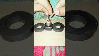 DC motor experiment 😱😨😲👍🧲#experimnent #dcmotor #youtubeshorts #motor #diy #electricmotor