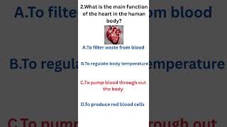 Top 5 MCQS on heart and circulatory system #Heartmcqs #CirculatorysystemMcqs#Heart