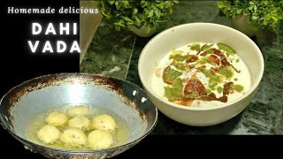 DAHI VADA😋😍#ytviral #yt #recipe #viral #tasty #dahi #dahivada #easy #fluffy #chutney #tastyfood 