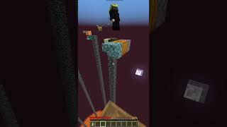 FASTEST round ever? Minecraft Pillars of Fortune #minecraftshorts #cubecraft