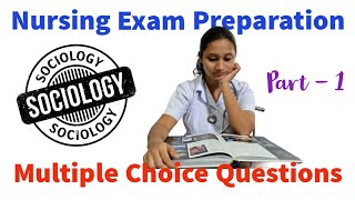 Sociology MCQs for Nursing exams #sociologymcq