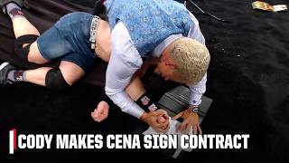 John Cena says he won't be at SummerSlam, Cody Rhodes MAKES HIM sign the contract | WWE on ESPN