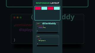 Responsive Layout #dev #responsivedesign #responsive  #coding #html #css #DevMaddy