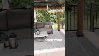Backyard Deck Ideas | Outdoor Patio Furniture Ideas #shorts #diyhomedecor  #gazebo #outdoorfurniture