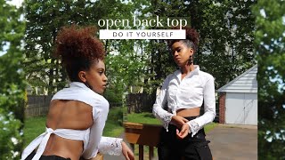 DIY Open Back Top | No Sew | Kelsley Nicole