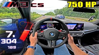 750HP BMW M3 CS // FAST & LOUD TOP SPEED RUN on AUTOBAHN