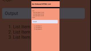 An Ordered HTML List #subscribe #webdesign #css #webdevelopment