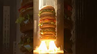 🚀 BURGER LAUNCH! The Big Burger That Flew Like a Rocket! 🍔🔥 #entertainment