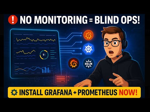 Part -2 📊 Install Prometheus & Grafana in Kubernetes with Helm Monitoring Setup 🚀 #cloud #devops