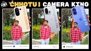 vivo X200 FE vs OnePlus 13s vs iPhone 16 - In Depth Camera Test (Indian Variant )