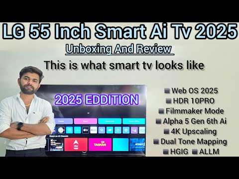 LG 55 Inch 4K Smart Ai Tv 2025 55UR75006LC 📺 Unboxing And Review - The Best 55 Inch Tv In Market ?