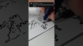 10 new subscribers! Subscribe to make me summon more ink figures. Comment your theme!#doodle #art