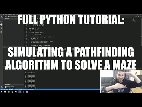 FULL PYTHON TUTORIAL: Simulating a Pathfinding Algorithm to Solve a Maze!