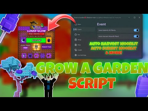 Auto Moonlit, Auto Feed Pets & More! | NO KEY | Grow a Garden Script