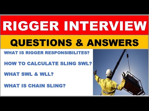 Riggers interview Questions & Answers || How to calculate sling SWL || In Hindi/Urdu