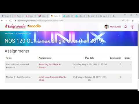 Moodle - How to Check Due Dates