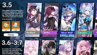 NEW UDAPTE! ALL BANNERS FROM 3.5 TO 4.0! Free Dan Heng SP, Cyrene, 5-star Sampo - Honkai: Star Rail