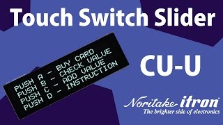 Noritake VFD: Touch Switch Slider Demo with DS2049F and Arduino