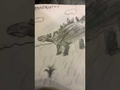 Stegosaurus art #art #dino #extinct #drawing #dinosaur #artist