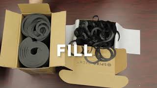 Spiro‑Pack™ Innovative Decorative Void Fill Spiral Paper Packaging Alternative to Gift Shred Filler