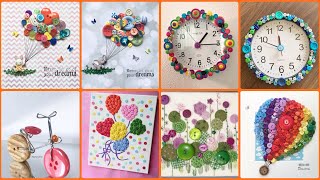 Most beautiful and trending button art and craft ideas #trending #diy #handmade
