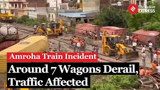 Amroha Train Accident: Twelve Wagons Derail in Amroha, Restoration Underway