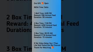 Zoo Gift Box, 🎁I 28th January 2025 I Indian Time Zone 🎁