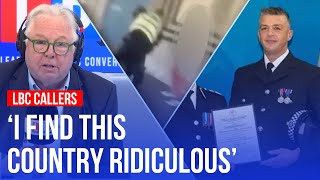 LBC callers react to 'hero cop' fired for tackling knife-carrying teen 'disrespectfully' | LBC