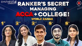 Rankers Reveal How to Manage #ACCA + College Like a Pro!