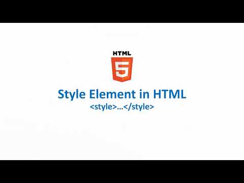 Style Element in HTML