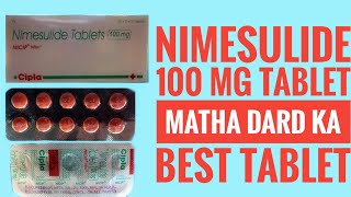 Nicip tablet | Cipla tablet | Nimesulide 100mg tablet full review in hindi #niciptablet #cipla
