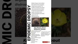Epidemic Dropsy| NEET PG| INICET |NEET SS| FMGE #epidemicdropsy #neet