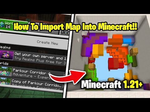 How to import map into Minecraft PE/Bedrock!! 100% WORK!!