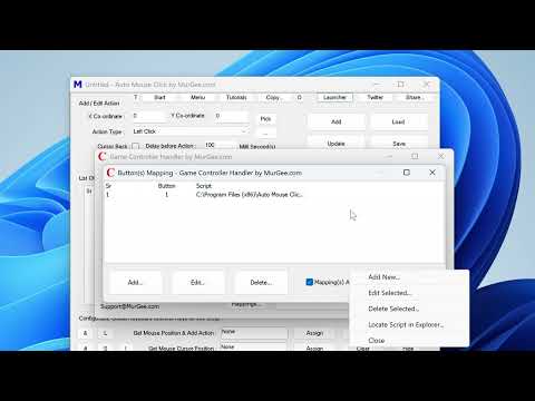 Game Controller Handler Software to Map Gamepad Buttons to Execute Macro Script