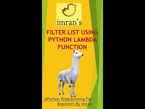 Filter Python List using Lambda Function | Mean of List