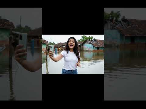 Now she came to village - #aivlogger #shortvideo #aigirl