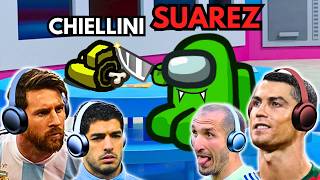 Messi & Ronaldo play AMONG US with Chiellini & Suarez!