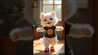 Fluffy Kitten Dance Show💃#ai #cat #dance #catdance