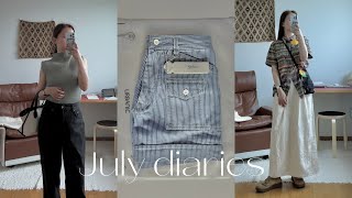 Vlog | 직장인데일리룩 | 무더위에 노잼시기 이겨내기 | 그와중에 지름신 덕분에 얼바닉30, 오즈모포켓3, 라부부 샀는데 구경올래