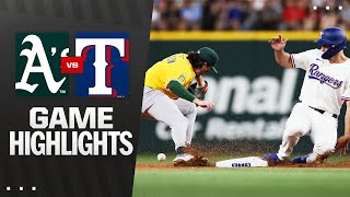 Athletics vs. Rangers Game Highlights (7/22/25) | MLB Highlights