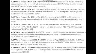 SLERF (SLERF) Price Prediction   2025  - SLERF (SLERF) Price Prediction
