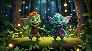 Two Giggling Goblins Under a Tree | Funny Rhyme | Counting Song with Silly Goblins and Laughter