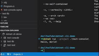 A brief introduction overview of the dotnet cli