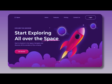 Responsive Website Using HTML CSS & JavaScript | Space Website