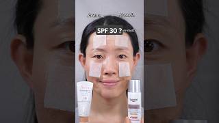 Is SPF 30 enough❓ Tinted chemical Sunscreen Eucerin, Avene #sunscreen #tintedsunscreen #eucerin