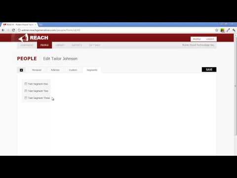 REACH People Manager : Managing People