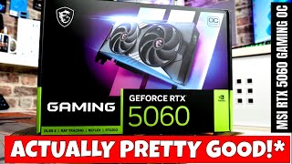 MSI Geforce RTX 5060 Gaming OC First Impressions & Benchmarks