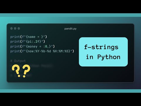 Python f-strings made easy
